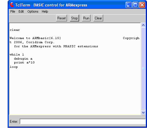 Animated screen capture of DEBUGIN -- see web page help