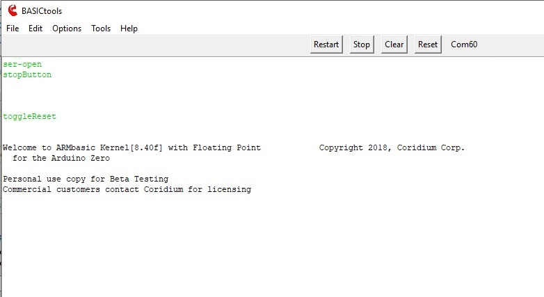 BASICtools connected to your Zero